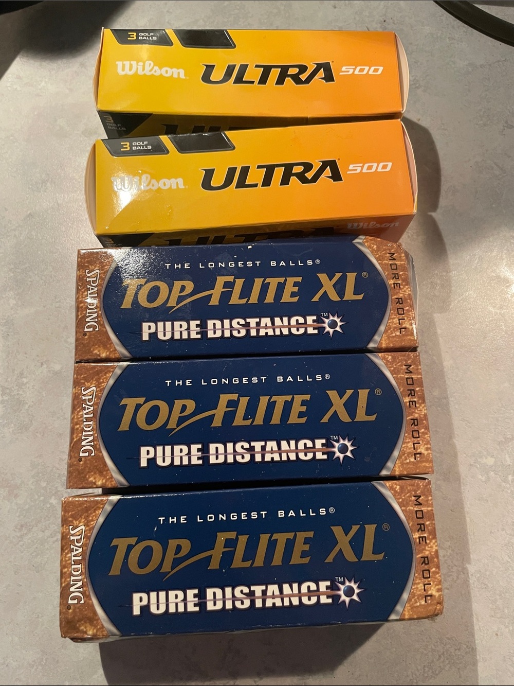 Spalding Top-Flite XL Pure Distance Golf Ball and Wilson Ultra 500 Bundle
